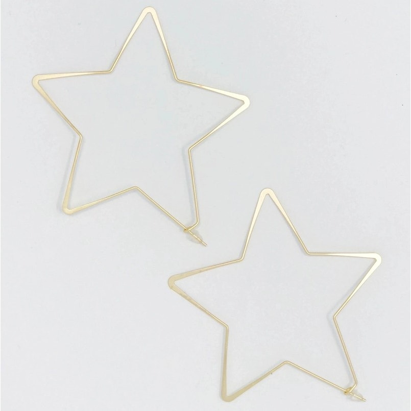 Star Hoop Earrings